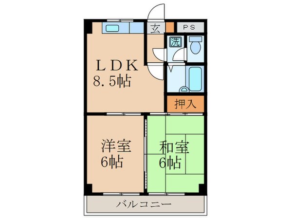 ホワイトシャトレ－の物件間取画像